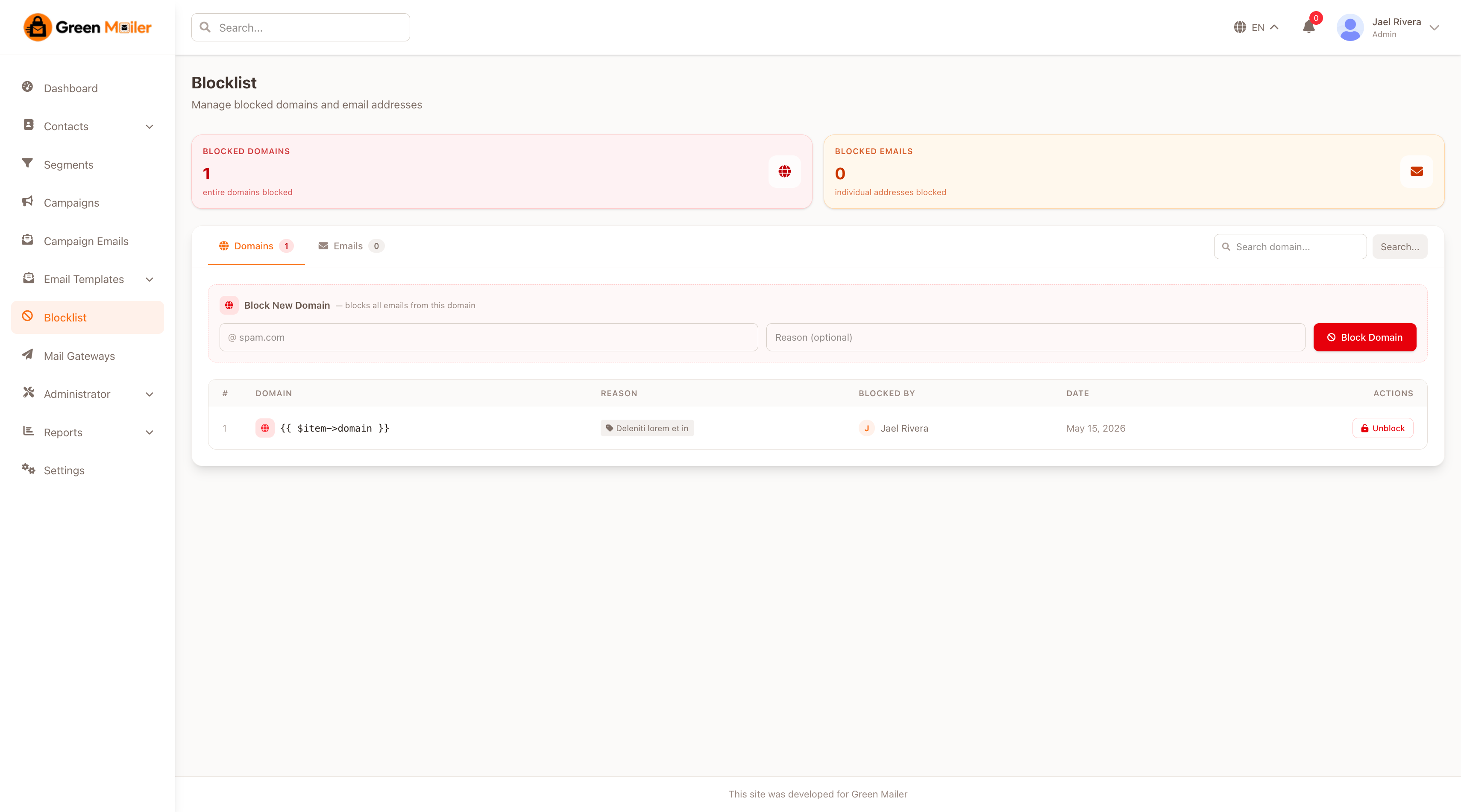 Blocklist Management