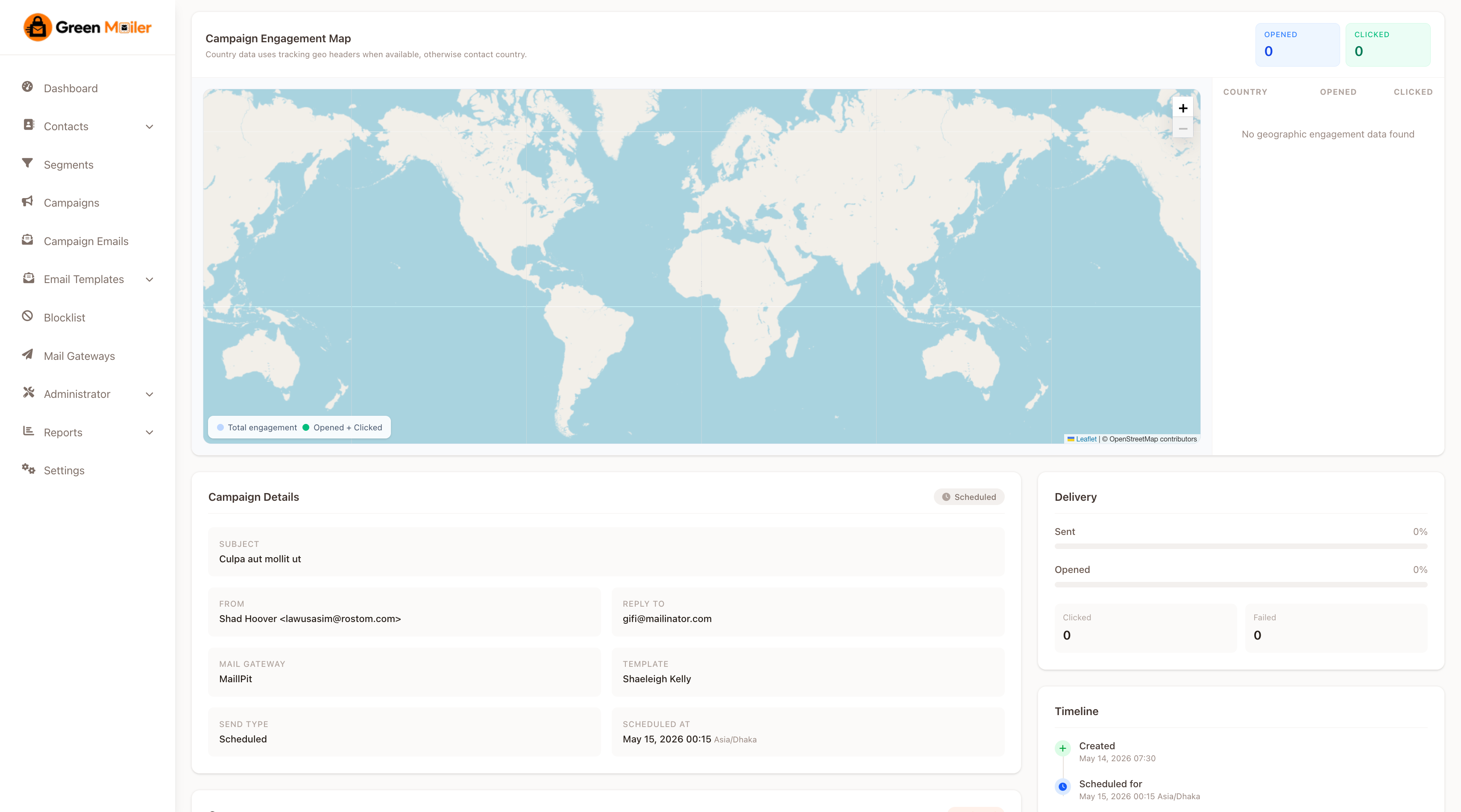 Campaign View & Analytics